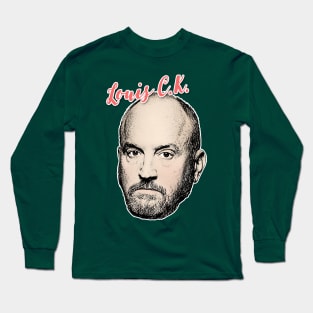 Louis CK // Retro Style Aesthetic Design Long Sleeve T-Shirt